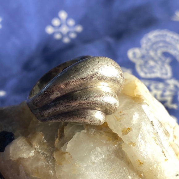 Sterling Silver Heavy Twisted Statement Ring - Picture 2 of 6